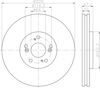 Гальмо дискове переднє 8DD355116091 HELLA