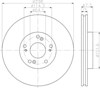 Диск гальмівний передній 8DD355116101 HELLA