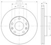 Гальмо дискове переднє 8DD355116151 HELLA