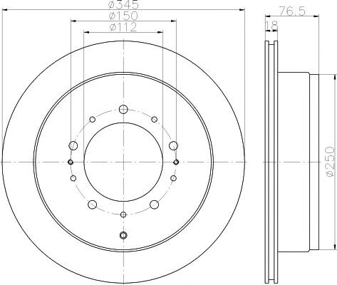 Дискові гальма 8DD355116331 HELLA