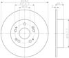 Диск гальмівний задній 8DD355116521 HELLA