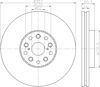 Диск гальмівний передній 8DD355116921 HELLA