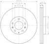 Гальмо дискове переднє 8DD355118201 HELLA