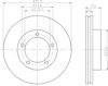 Диск гальмівний передній 8DD355118591 HELLA