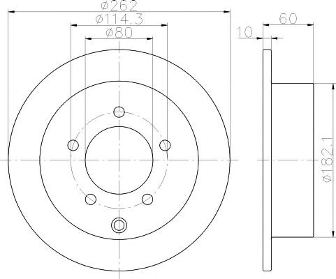Дискові гальма 8DD355119181 HELLA