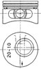 Поршень в комплекті на 1 циліндр, 4-й ремонт (+1,00) 90245620 KOLBENSCHMIDT