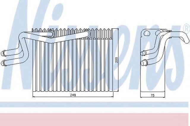 Випаровувач кондиціонера 92215 NISSENS