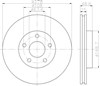 Диск гальмівний передній 92237703 TEXTAR