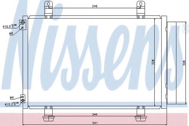 Конденсатор кондиціонера 940079 NISSENS