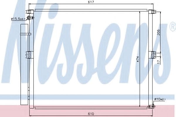 Радіатор охолодження кондиціонера 940106 NISSENS