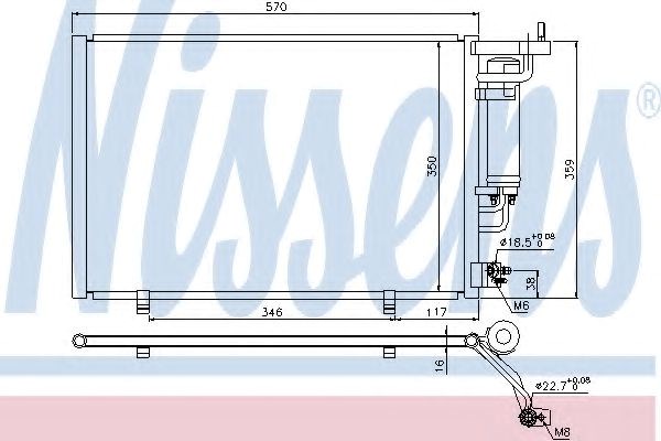 Конденсер 940286 NISSENS