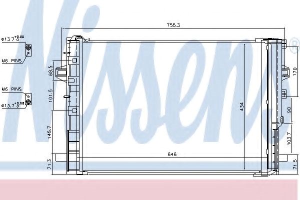 Конденсатор 940322 NISSENS