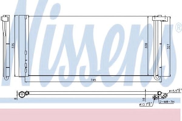 Конденсатор кондиціонера 940358 NISSENS