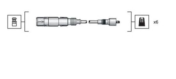Дроти запалювання 941318111043 MAGNETI MARELLI