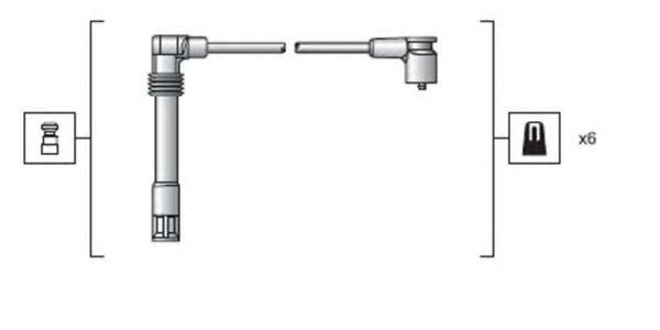 Дроти запалювання 941318111162 MAGNETI MARELLI