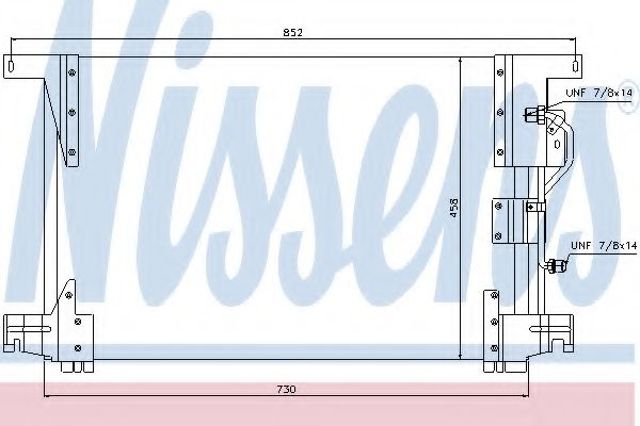 Конденсатор системи охолодження системи Mercedes Benz Truck TRUCK ACTROS