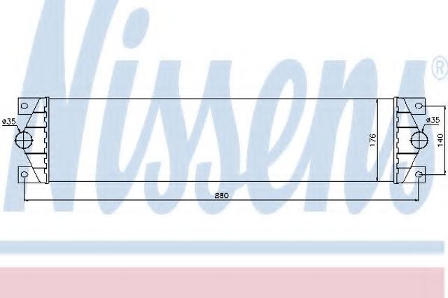 Охолоджувач наддувочного повітря 96767 NISSENS