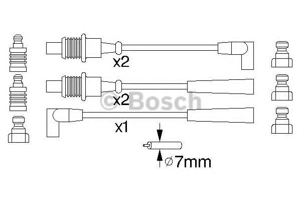Оригінал bosch комплект проводів запалення 986356794