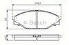 Колодки гальмівні передні, дискові 986424225 BOSCH