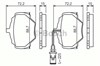 Задні гальмівні колодки 986424267 BOSCH