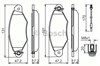 Тормозні колодки 986424455 BOSCH
