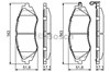 Колодки гальмівні передні, дискові 986424474 BOSCH