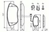 Колодки передні 986424596 BOSCH