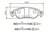 Колодки гальмівні передні, дискові 986424598 BOSCH