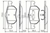 Колодки гальмівні передні, дискові 986424668 BOSCH