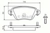 Колодки гальмові задні, дискові 986424671 BOSCH