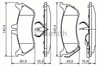 Колодки на гальмо задній дисковий 986424708 BOSCH