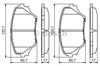 Колодки передні 986424719 BOSCH