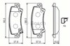 Колодки гальмівні задні, дискові 986424790 BOSCH