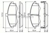 Колодки гальмівні передні, дискові 986424810 BOSCH