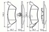 Комплект задніх колодок 986424816 BOSCH