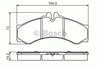 Колодки гальмівні дискові комплект 986424832 BOSCH