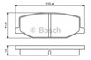 Колодки передні 986460935 BOSCH