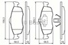 Колодки гальмівні передні, дискові 986460969 BOSCH