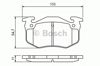 Колодки гальмові задні, дискові 986460970 BOSCH