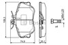 Колодки передні 986460977 BOSCH