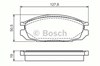 Колодки гальмові задні, дискові 986461133 BOSCH