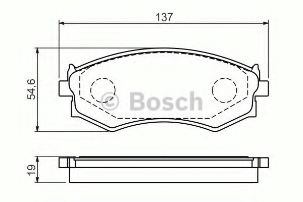 Bosch гальмівні колод, передн, nissan maxima qx 986461139