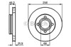 Гальмо дискове переднє 986478018 BOSCH