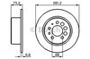 Диск гальмівний задній 986478143 BOSCH