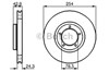 Гальмо дискове переднє 986478160 BOSCH