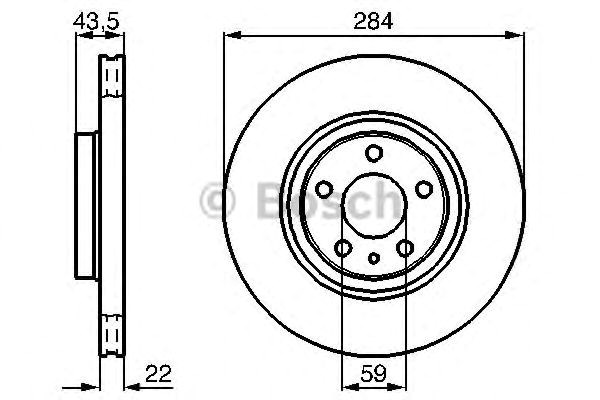Гальмівний диск передній doblo 2 2010-, діаметр 303 мм, товщина 27.9 мм, бу-213008 986478521