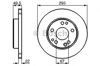 Диск переднього гальма 986478525 BOSCH