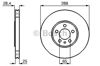 Диск переднього гальма 986478619 BOSCH