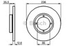 Диск гальмівний передній 986478712 BOSCH