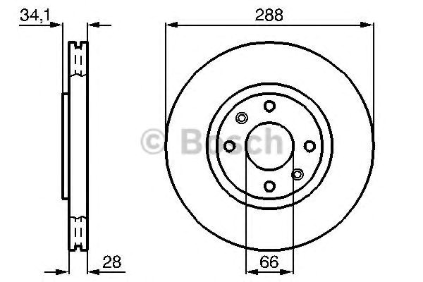 Bosch citroen диск гальмівний передн. c5 i,ii,xantia 2.0/2.0t/1.9tdi/2.0hdi 98- 986478980